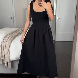 Black J.Crew Midi Dress